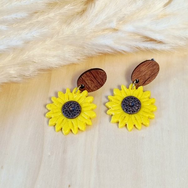 Viseči uhani Rumene sončnice